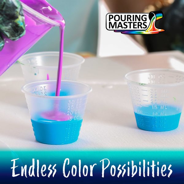 Cotton Candy Pink Acrylic Ready to Pour Pouring Paint Premium 32-Ounce Pre-Mixed Water-Based - for Canvas, Wood, Paper, Crafts, Tile, Rocks and More Supply - Image 3