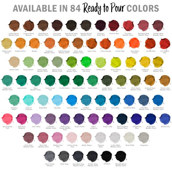 Desert Sand Acrylic Ready to Pour Pouring Paint Premium 64-Ounce Pre-Mixed Water-Based - for Canvas, Wood, Paper, Crafts, Tile, Rocks and More For Cheap - Image 4