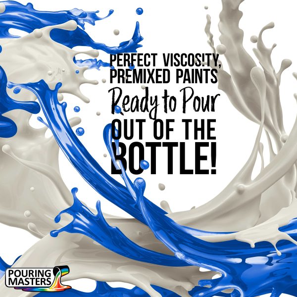 16-Color Ready to Pour Acrylic Pouring Paint Set with Silicone Oil & Gloss Medium - Premium Pre-Mixed High Flow 8-Ounce Bottles Discount - Image 2