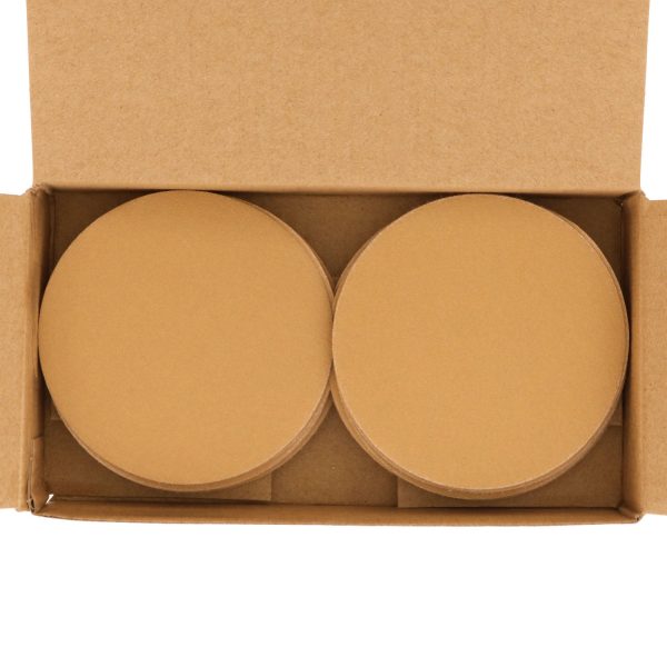 220 Grit - 3  Gold Hook & Loop Sanding Discs for DA Sanders - Box of 30 Online Hot Sale - Image 2