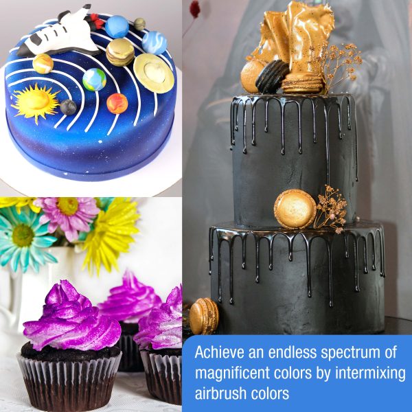 22 Color   24 Bottle Deluxe Airbrush Cake Color Kit Online Sale - Image 5