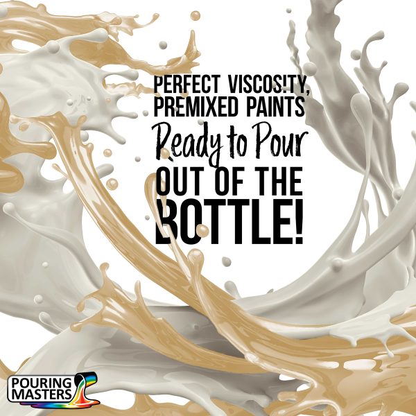 Desert Sand Acrylic Ready to Pour Pouring Paint Premium 64-Ounce Pre-Mixed Water-Based - for Canvas, Wood, Paper, Crafts, Tile, Rocks and More For Cheap - Image 2