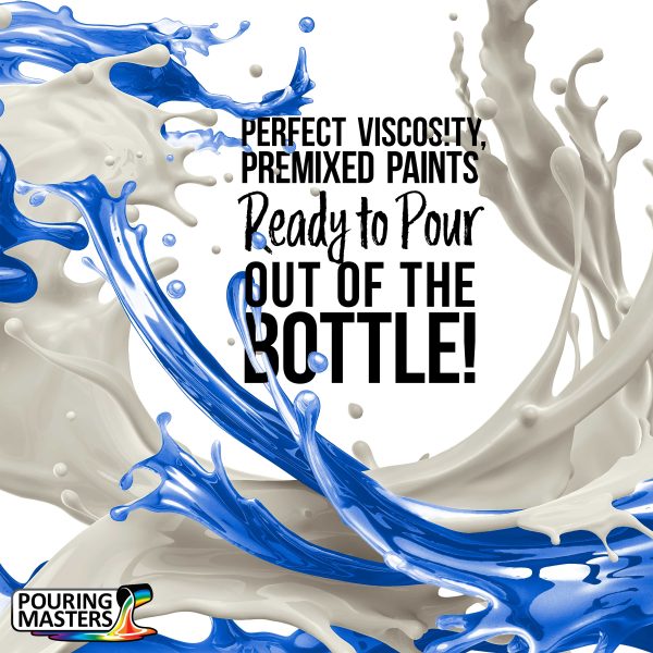 16-Color Metallic Ready to Pour Acrylic Metallic Pouring Paint Set with Silicone Oil & Gloss Medium - Premium Pre-Mixed High Flow 8-Ounce Bottles on Sale - Image 2
