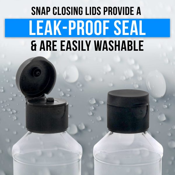 4 ounce Squeeze PET Plastic Bottles with Flip Cap - BPA-free, food safe, medical grade plastic, acrylic pouring paint (Pack of 12) Online Sale - Image 3