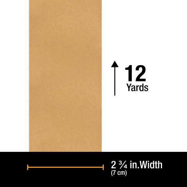 Dura-Gold Premium 120 Grit Gold Longboard Continuous Sandpaper Roll, 2-3 4  Wide, 12 Yards Long, Hook & Loop Backing - Automotive, Woodworking Sanding Cheap - Image 2