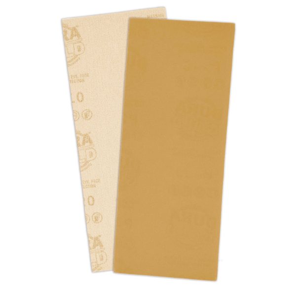 320 Grit - 1 3 Sheet Size Wood Workers Gold, 3-2 3  x 9  with Hook & Loop Backing - Box of 20 Sheets - Jitterbug Sander Cheap - Image 3