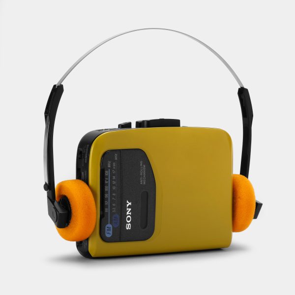 Sony Walkman WM-FX101 AM FM Mustard Yellow Portable Cassette Player Hot on Sale